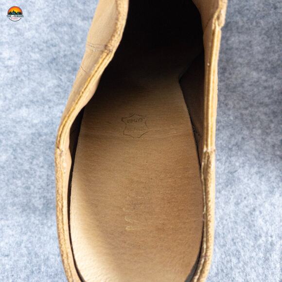 MI.IM Mule Cuban Heel Suede Leather Tan Pointed Toe Casual Slip-On Women's Sz 9 - Picture 12 of 12